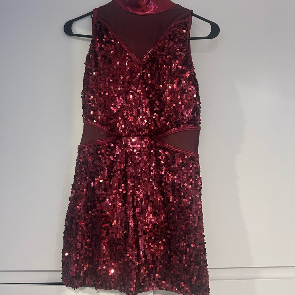 Balera Shimmering Burgundy Sequin Dress